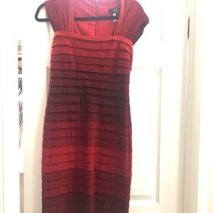 Tadashi collection red dress size xs (2-4)